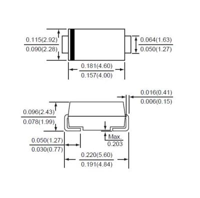 智威 AUSMA6C30CAH 肖特基勢壘二極管