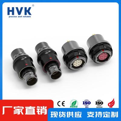 郑州HVK推拉自锁 IP68防水连接器加工定制