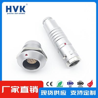 苏州HVK推拉自锁360度全屏蔽医疗机械专用连接器加工定制