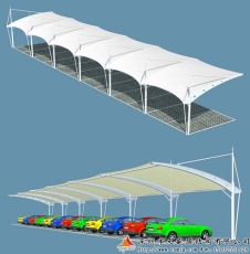 海南ETFE膜结构汽车棚工程制作