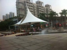 河北PVDF公交站臺膜結構安裝設計