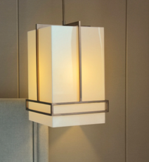 亚克力灯罩奶白色激光切割酒店床头吊灯