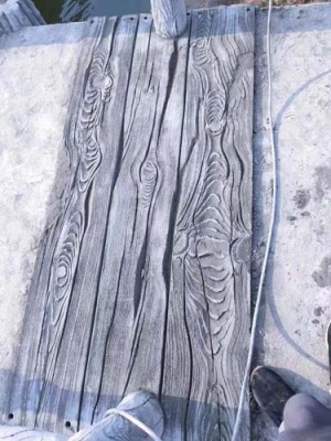 万江水泥仿木纹施工制作