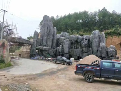 赤峰乐园假山门头制作