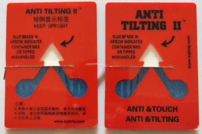 兰州ANTI&TILTING人字形防倾斜标签厂家
