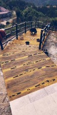 达州水泥仿木纹施工制作