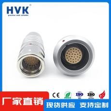 驻马店HVKM18推拉自锁连接器工业插座加工定制