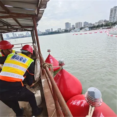 水上安全警示浮标航道灯浮布设