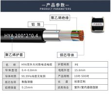 填充型通訊電纜HYAT