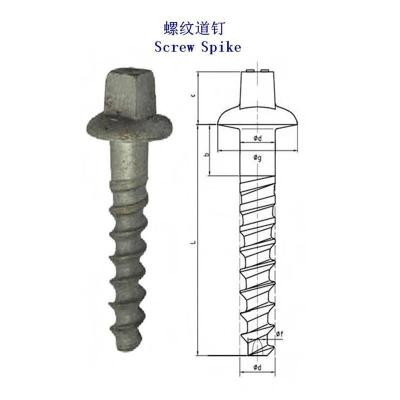 伊朗4.8级螺旋道钉工厂