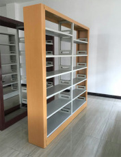 供應(yīng)龍口學(xué)校圖書架訂做煙臺鋼制雙面書櫥