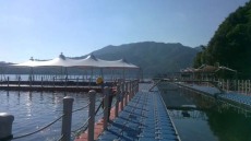 宁夏PVDF网球场膜结构安装设计