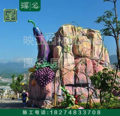 赣县区斧劈石假山专业师傅施工