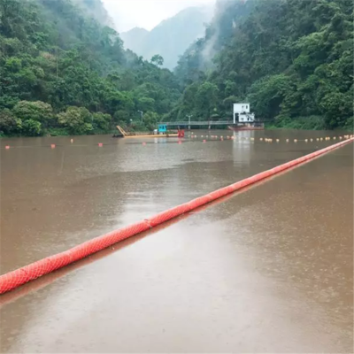 水库浮式拦污排半圆夹网浮筒