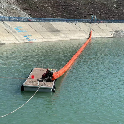 水域垃圾拦截浮筒大面积拦污排