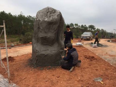 建阳区斧劈石假山专业师傅施工