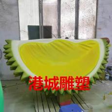 廣州店鋪玻璃纖維仿真貓山王榴蓮模型雕塑廠