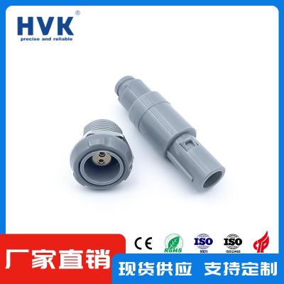 中山HVK推拉自锁 IP68防水连接器加工定制