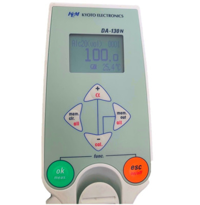 日本KEM京电矿手持式数显酒精度计DA-130N