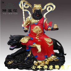 騎虎武財神佛像趙公明神像雕塑廠家彩繪佛像