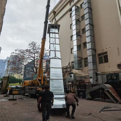 广州鑫旺商场工厂厂房排烟通风设备厂家安装