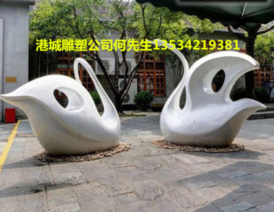 福建觀光園天鵝模型玻璃鋼雕塑定制廠家