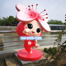 肇庆乡村公园IP形象卡通玻璃钢雕塑厂家