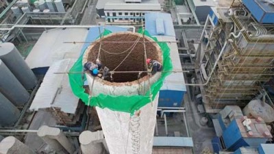 怀化正规混凝土烟囱拆除加固