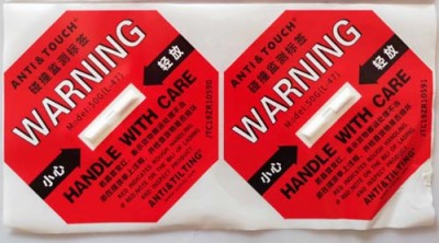 南昌ANTI&TILTING人字形防倾斜标签供应商