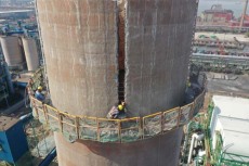 鄂尔多斯正规50米烟囱拆除工程
