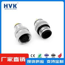 厦门HVKM18推拉自锁连接器工业插座加工定制