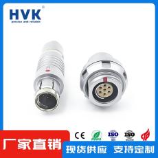 深圳HVK航空插头插拔自锁圆形连接器供应商