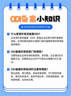 攀枝花公司ODI 备案多少钱