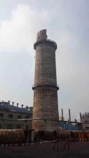 湖州正规100米烟囱拆除公司