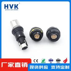 长春HVK航空插头插拔自锁圆形连接器定制