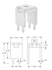 PCB電連接器ViLC-228180度兩腳站立式