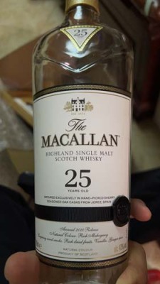 福州25年麦卡伦酒瓶回收价格一览表参考