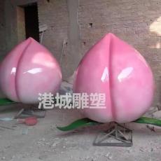 錦州鄉(xiāng)村農(nóng)場玻璃鋼黃桃雕塑水蜜桃定制價(jià)格
