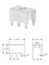 PCB電連接器ViLC-239180度四腳站立式