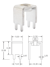 PCB電連接器ViLC-263180度四腳站立式