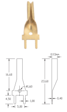 PCB電連接器ViLC-290.1 90度兩腳站立式