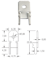 PCB電連接器ViLC-303180度四腳站立式DIP