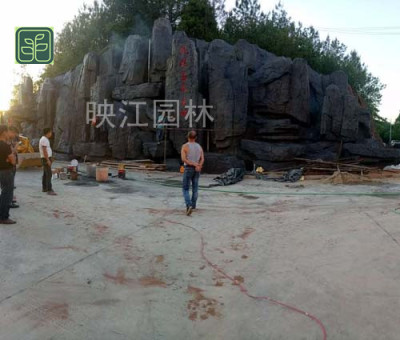 船山区庭院假山设计施工