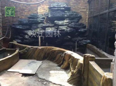 路桥区千层石假山专业师傅施工