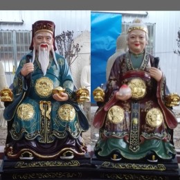 胡三太爷胡三太奶狐仙娘娘黄大仙神像摆件