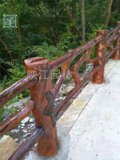 洪梅镇景区仿木栏杆设计施工