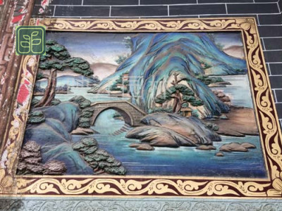罗江区学校浮雕设计施工