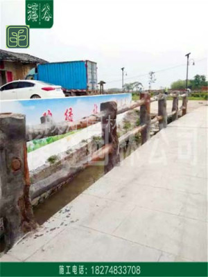 郑东新区美丽乡村栏杆专业师傅施工