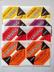 莱芜ANTI&TILTING人字型防倾倒警示标贴批量定购电话