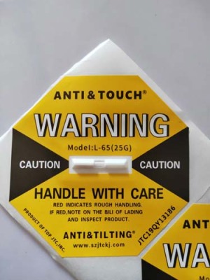 遂宁ANTI&TILTING人字型防倾倒警示标贴工厂